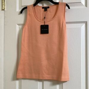 St John wool top. Peach color size P. NWT